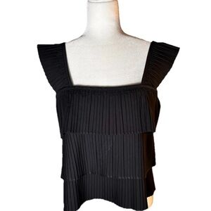 J. Crew Pleated Women's Top M - Black